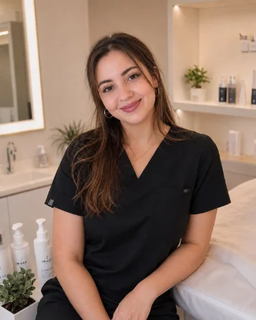 Katy in the treatment room